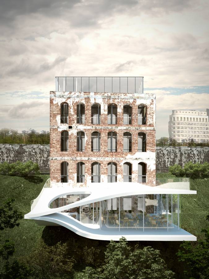 RENDER FINAL PROPOSAL - BACK FAÇADE - Sodré - SPOL Architects