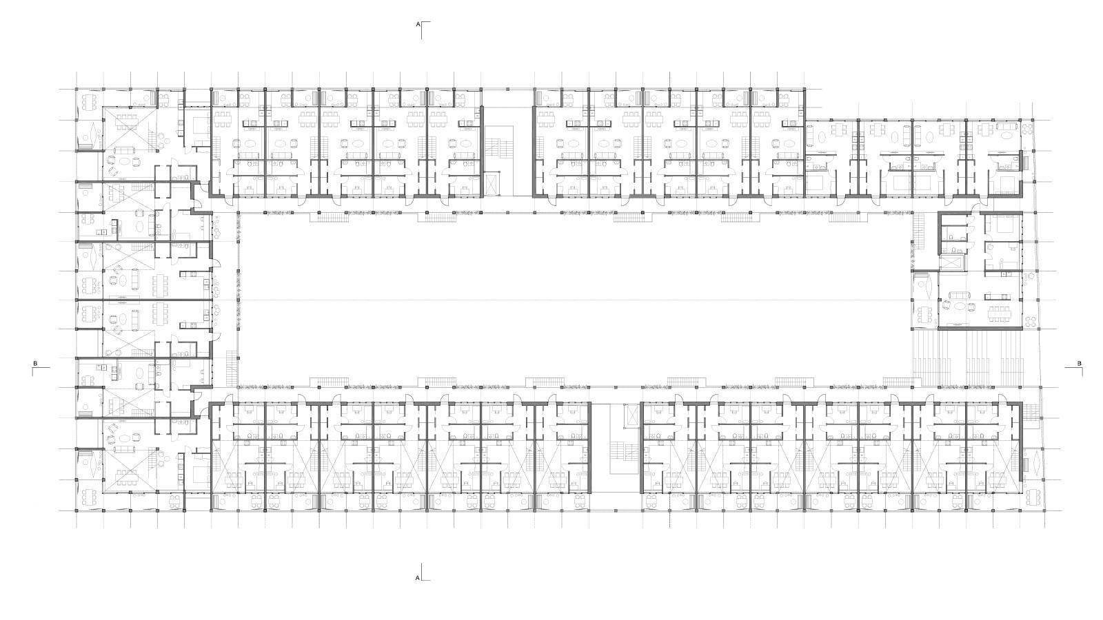 UPPER FLOOR HOUSING PLAN - Nydalsveien 32B – “Huset” - SPOL Architects