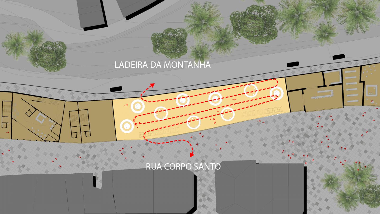 CIRCULATION DIAGRAM - Frontispício - SPOL Architects