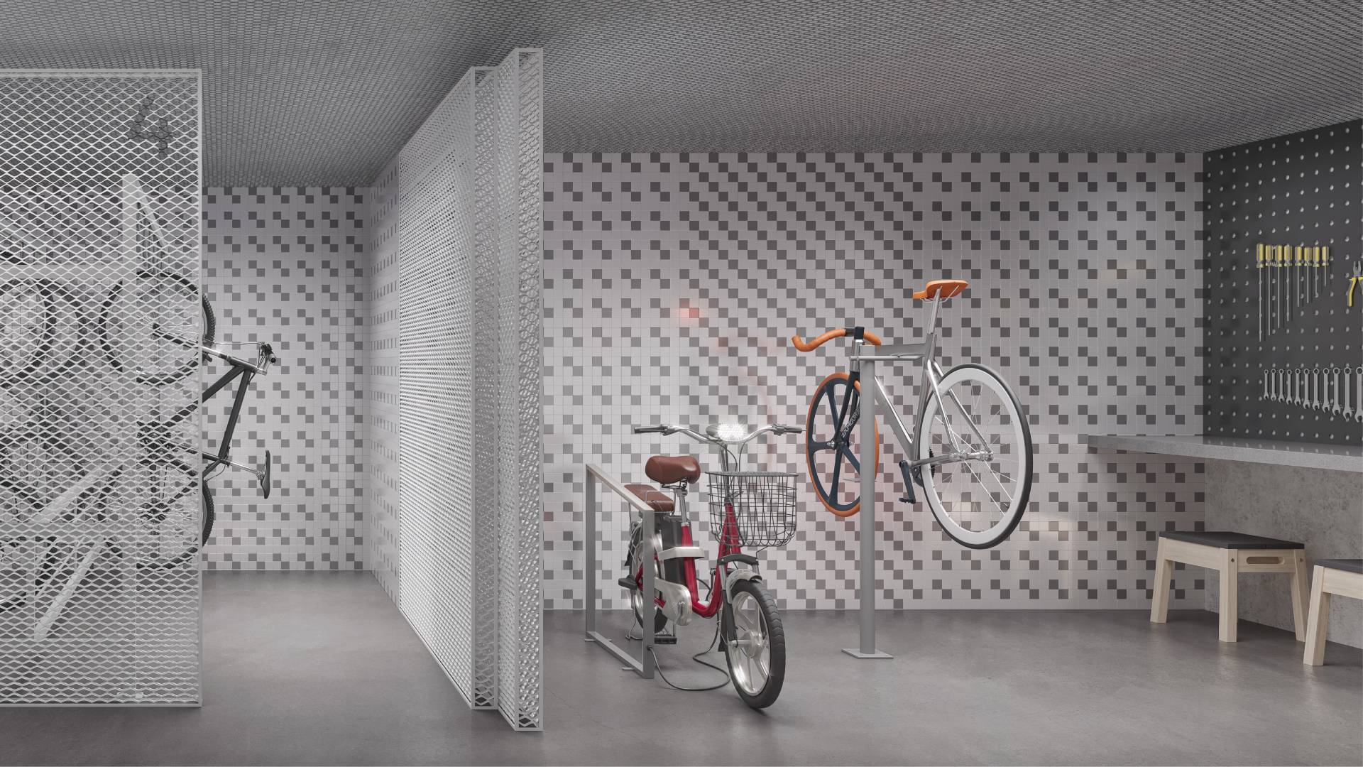 BICYCLE PARKING AND WORKSHOP - Nord Residential - SPOL Architects