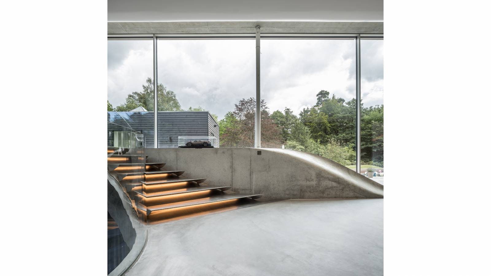 BASEMENT STAIRS VIEW - Villa Kirk - SPOL Architects